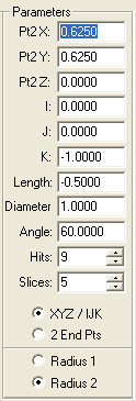 Cone Generator Parameters