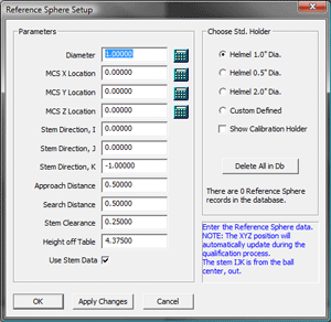 Reference Sphere Setup Tool