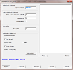Sphere Repeatability Test
