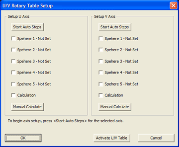 Axis Calibration Setup Tool